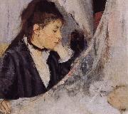 Berthe Morisot Detail of Cradle Sweden oil painting artist